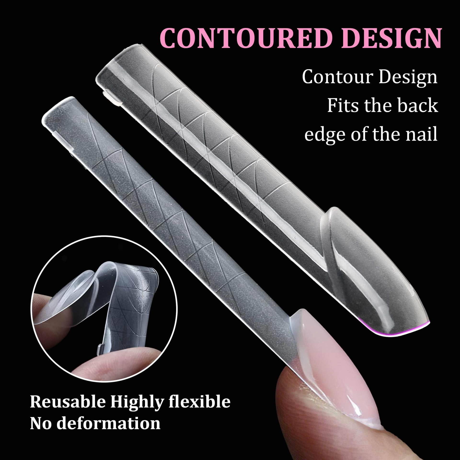 140個入り フラットエッジネイルエクステンションチップ、ピ - Nail Art Denim のレビューと価格