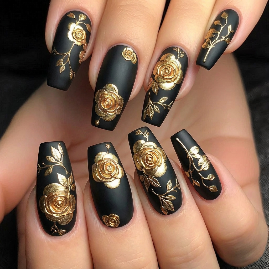 バレンタインデー用の女性・女の子向け3Dフェイクネイル、ゴー - Press On Nail Set のレビューと価格