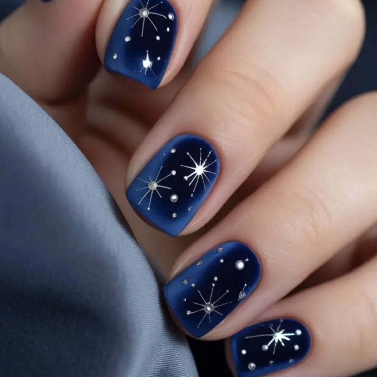 短いミディアムサイズのフェイクネイル、グラデーションパープル - Press On Nail Set のレビューと価格