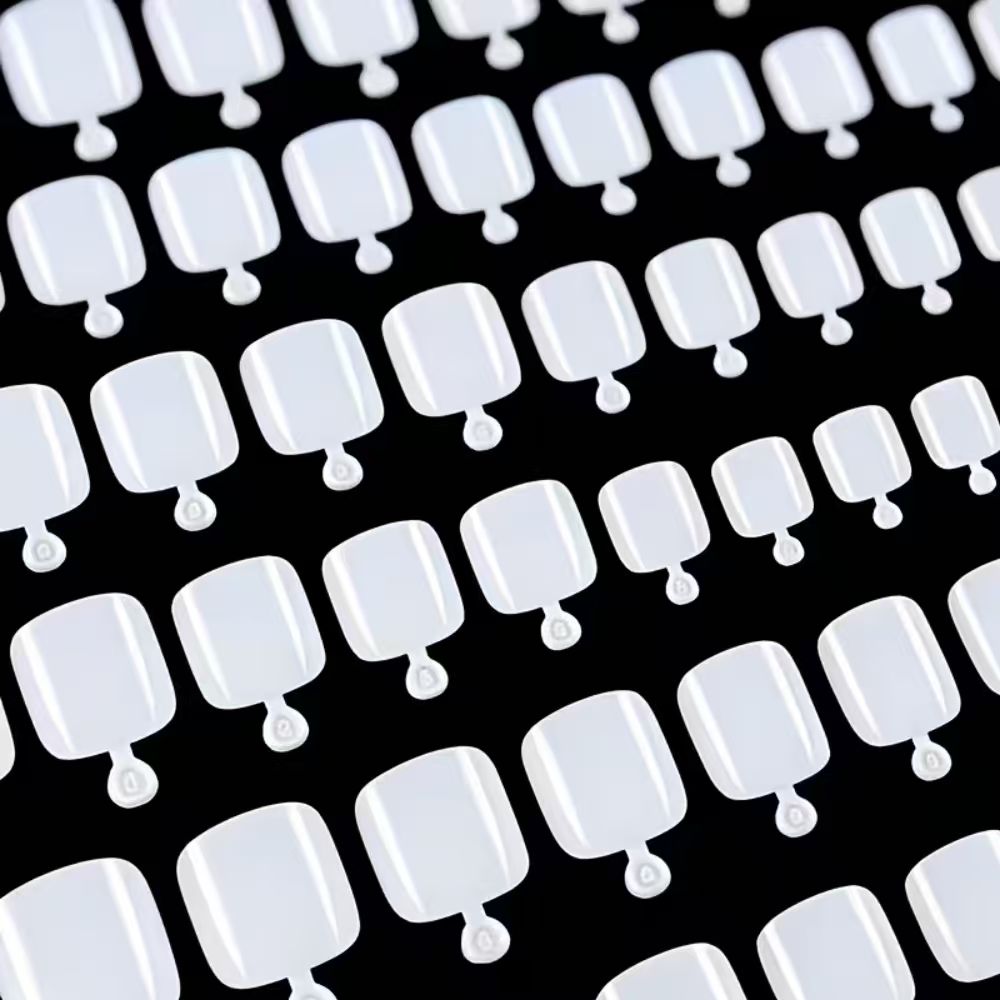 100枚入り/箱 フレンチチップ つけ爪 ホワイトカラー シ - Press On Nail Set のレビューと価格