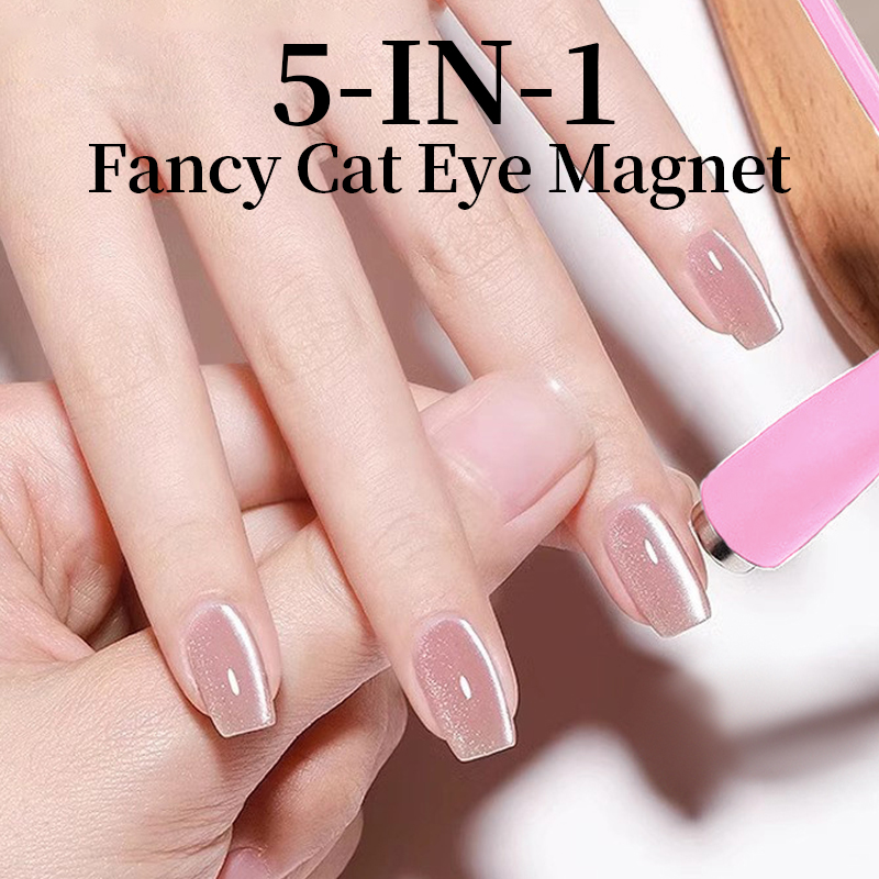 5 in 1パターンネイルマグネットキャッツアイエフェクトサ - Nail Art Maroon のレビューと価格