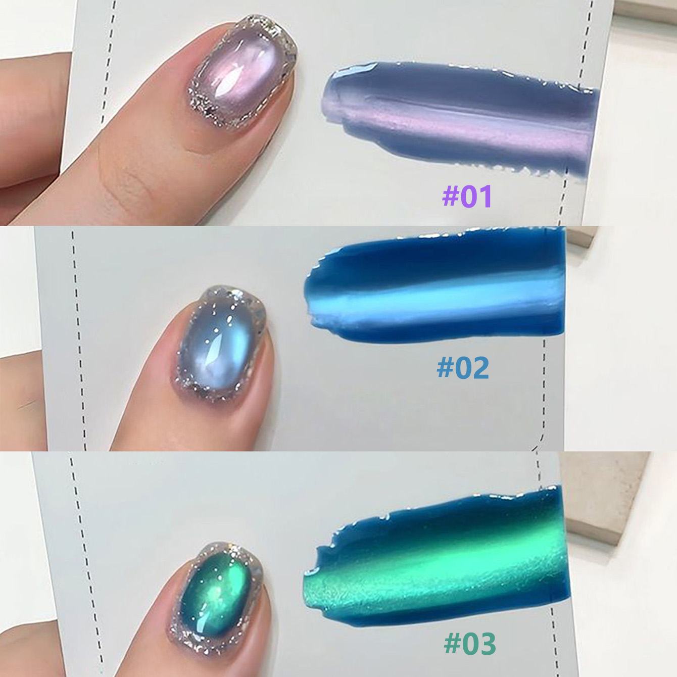 1個入り SHAKA シーファンタジー キャットアイ ジェル - Nail Art Emerald Blue のレビューと価格