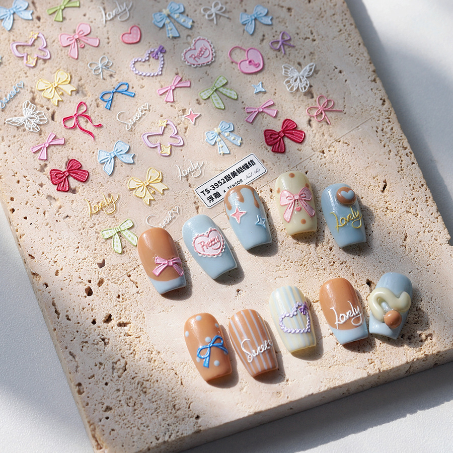 テンソーネイル パステルボウ ハート バタフライ キュートネ - Nail Art Elegan のレビューと価格