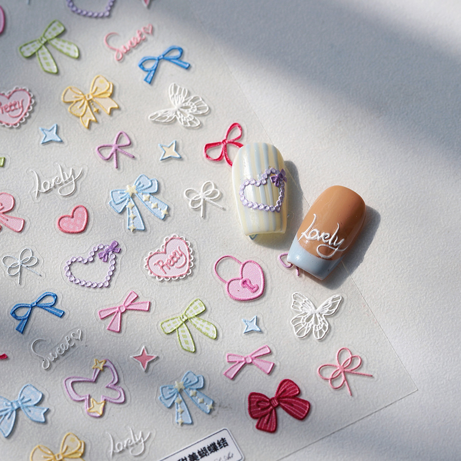 テンソーネイル パステルボウ ハート バタフライ キュートネ - Nail Art Elegan のレビューと価格